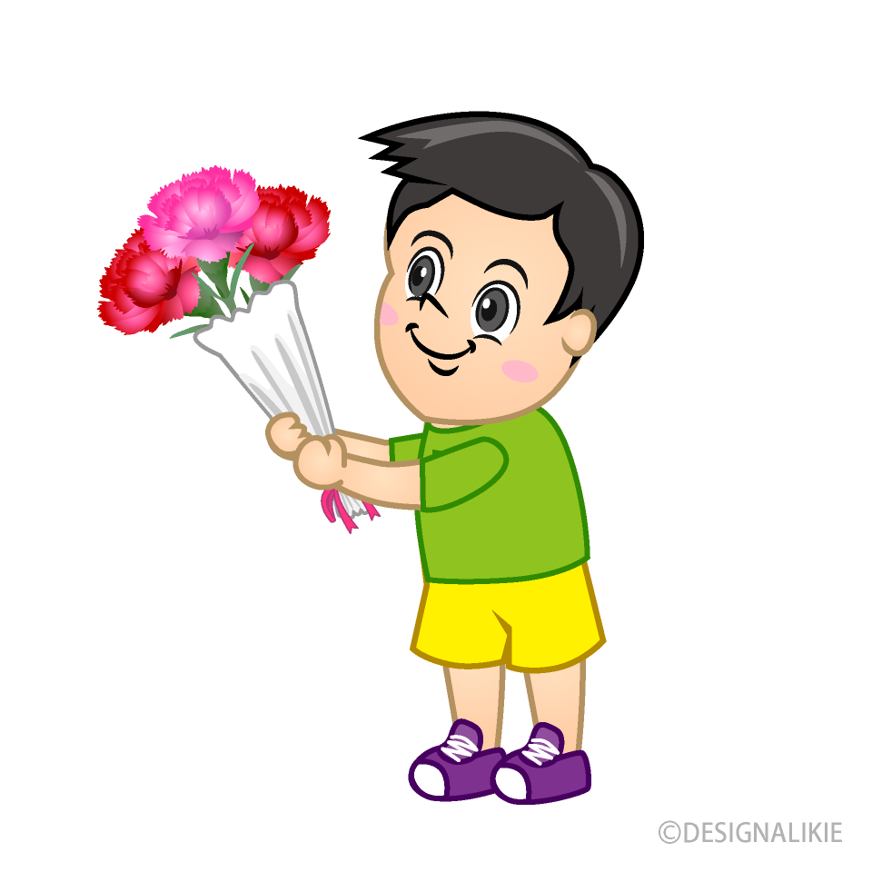 Child Giving Flowers