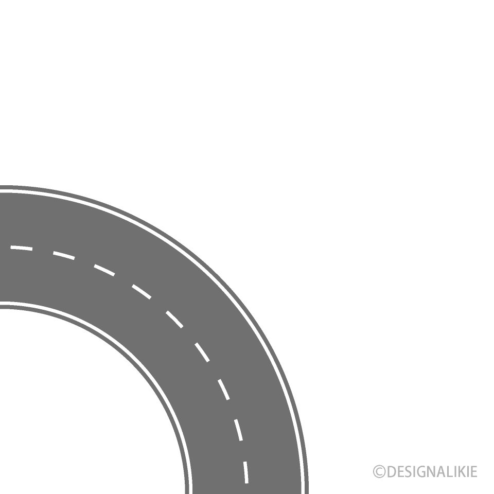 Left-curved Road (Top)