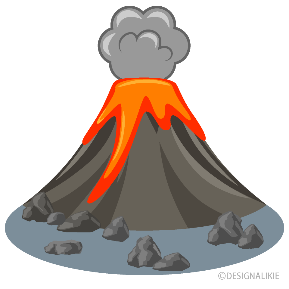 Volcán con Rocas
