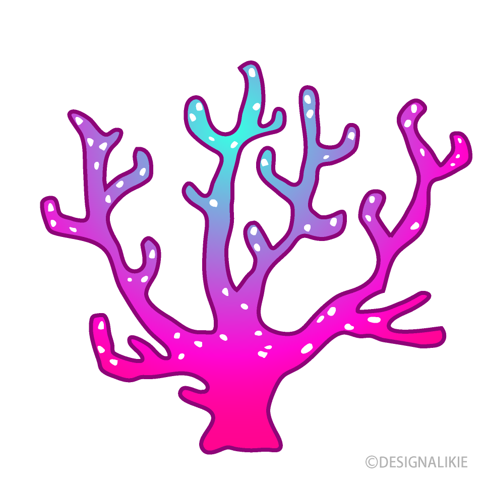 Coral Rosa y Azul