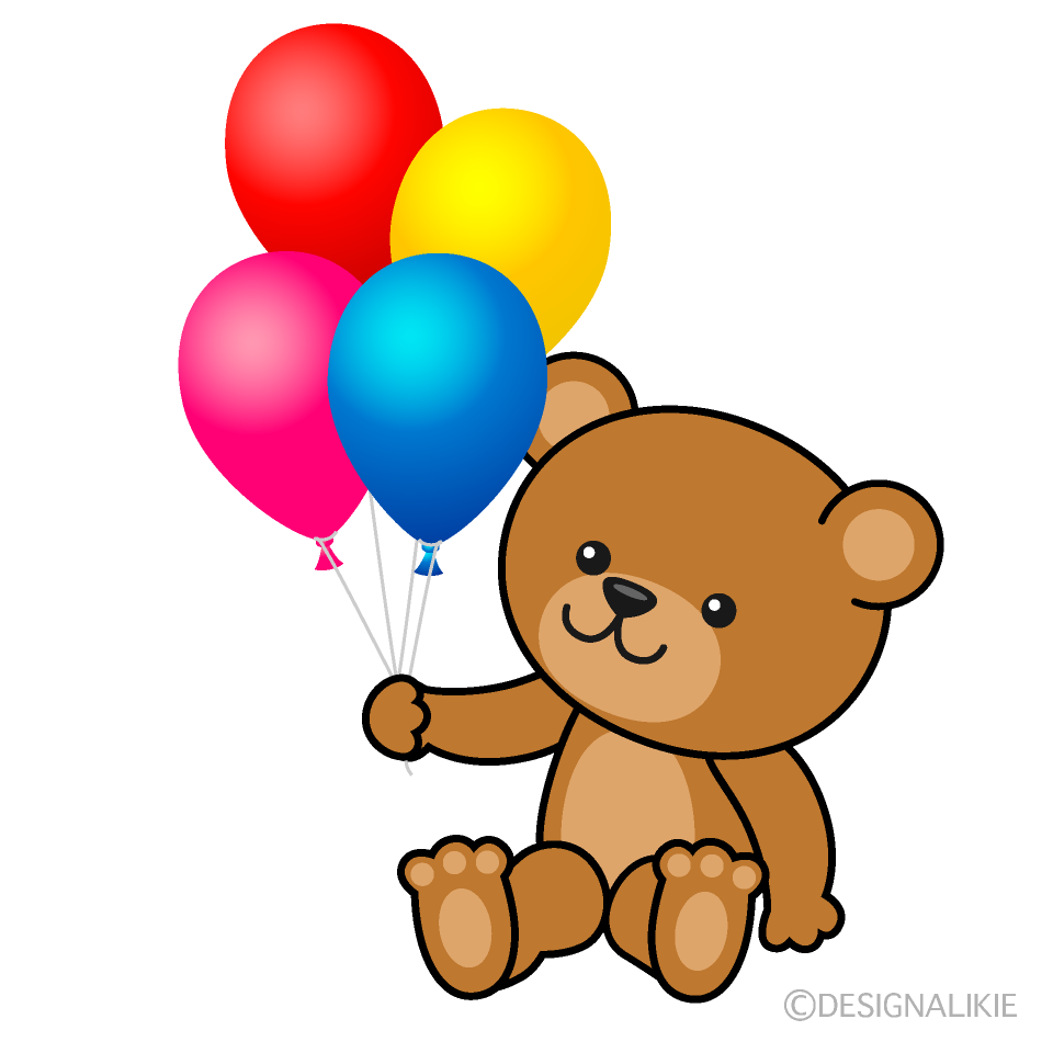 Teddy Bear with Balloons