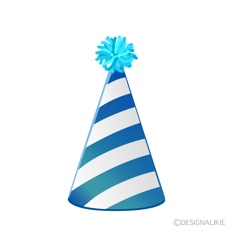 Blue Stripes Party Hat