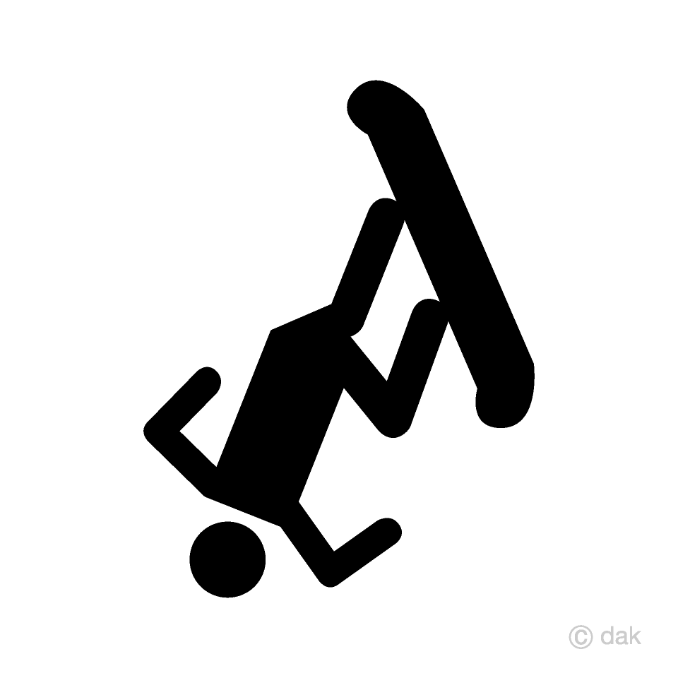 Snowboard Rotation Jumping Pictogram