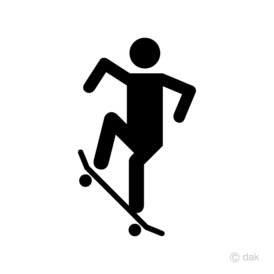 Pictograma de patinador de salto