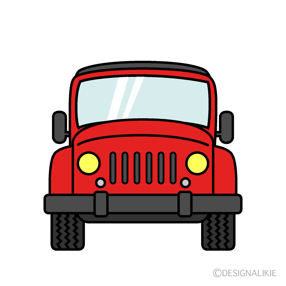 Red Jeep Front