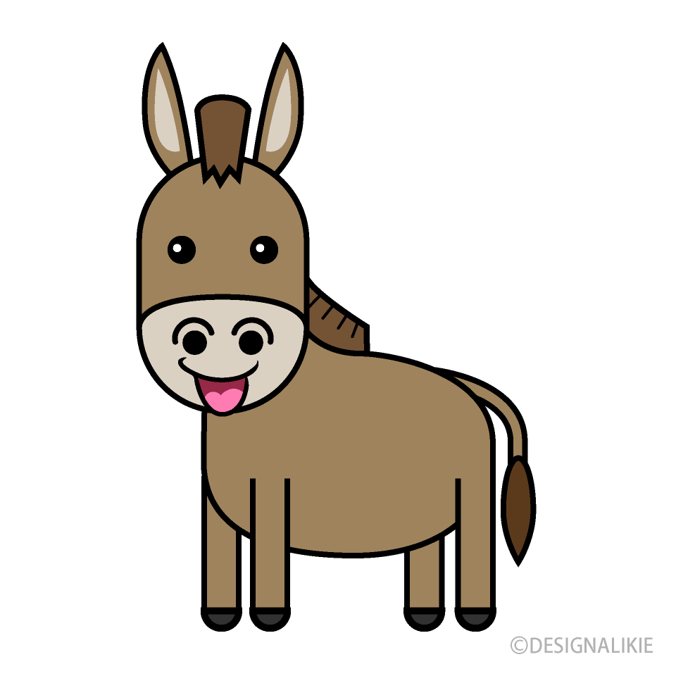 Cute Smiling Donkey