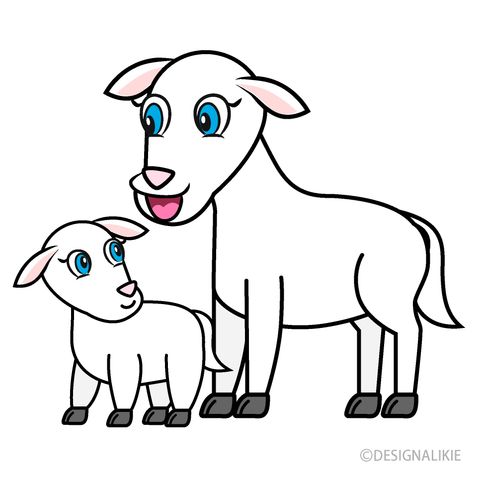 Mother Goat and Kid