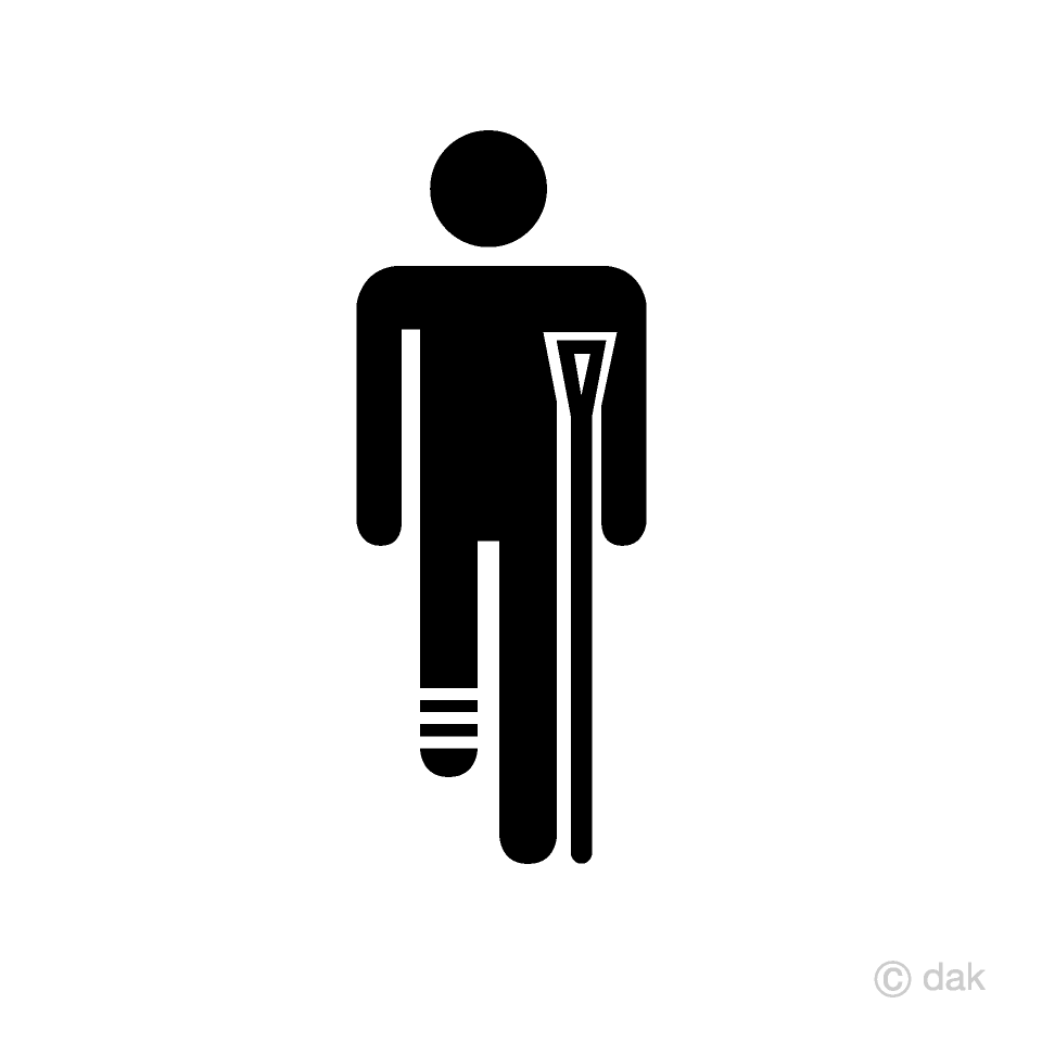 Broken Leg Pictogram