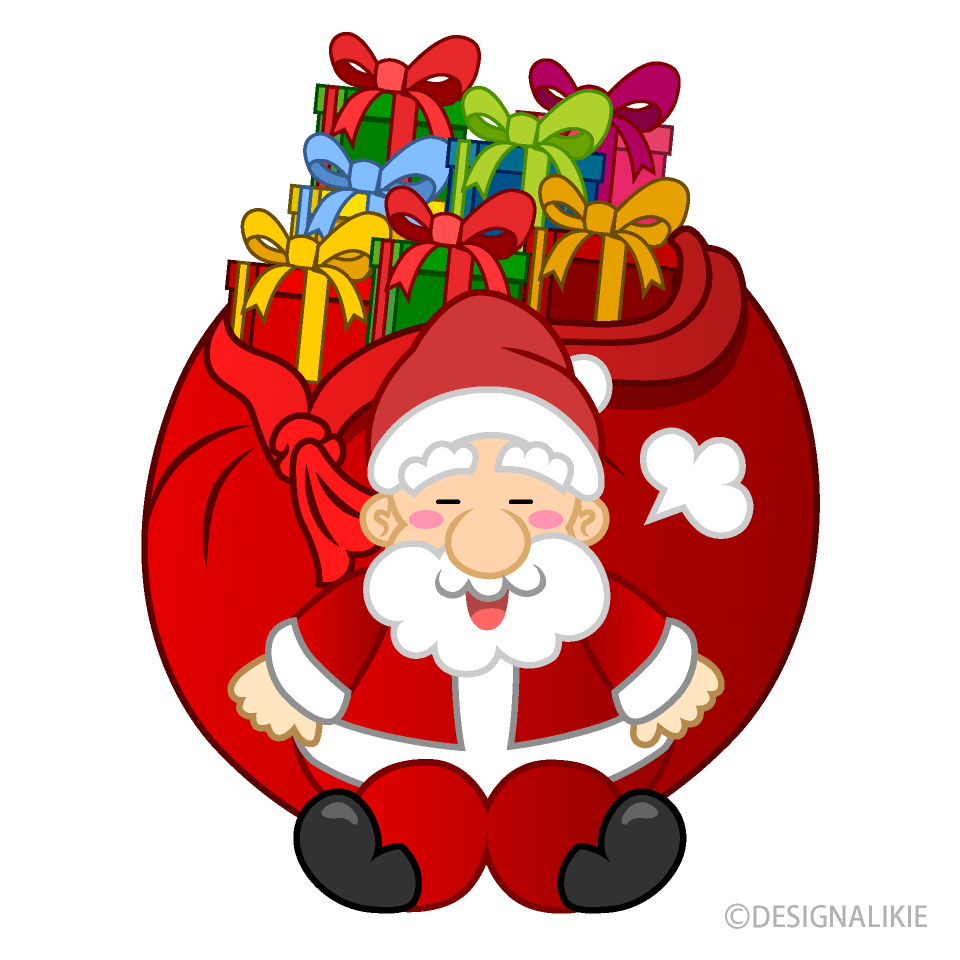 Papá Noel Descansando de Entregar Regalos