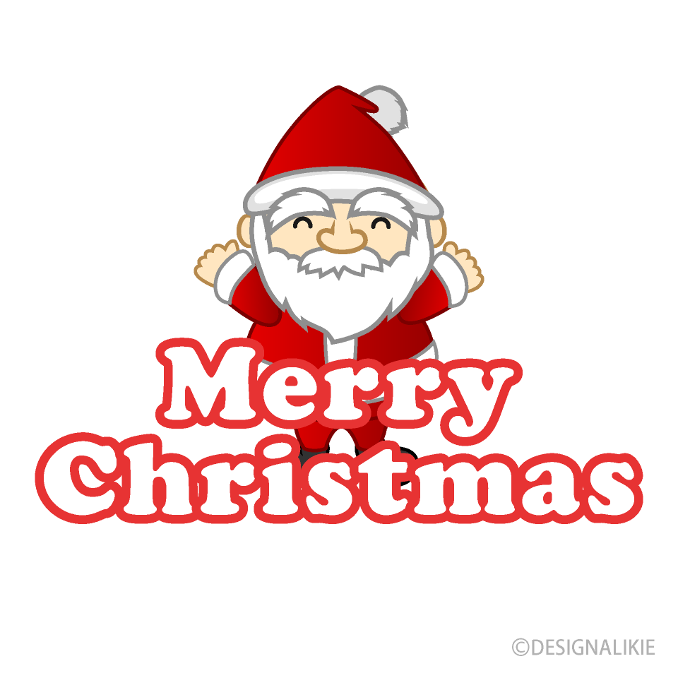 Mini Santa with Merry Christmas Text