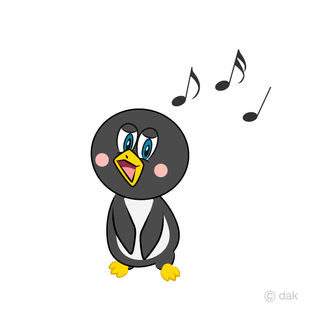 Pingüino cantando