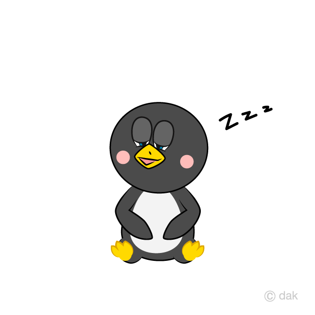 Pingüino durmiendo