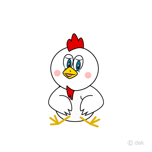 Pollo sentado