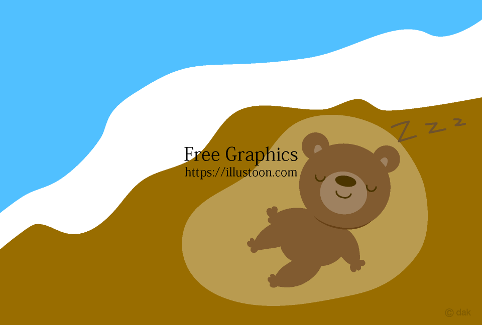  Hibernating bear