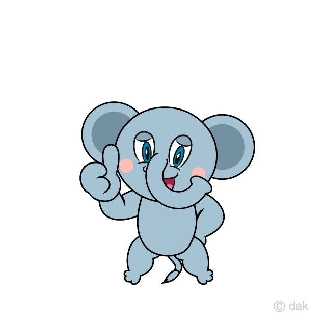 Pulgares arriba elefante