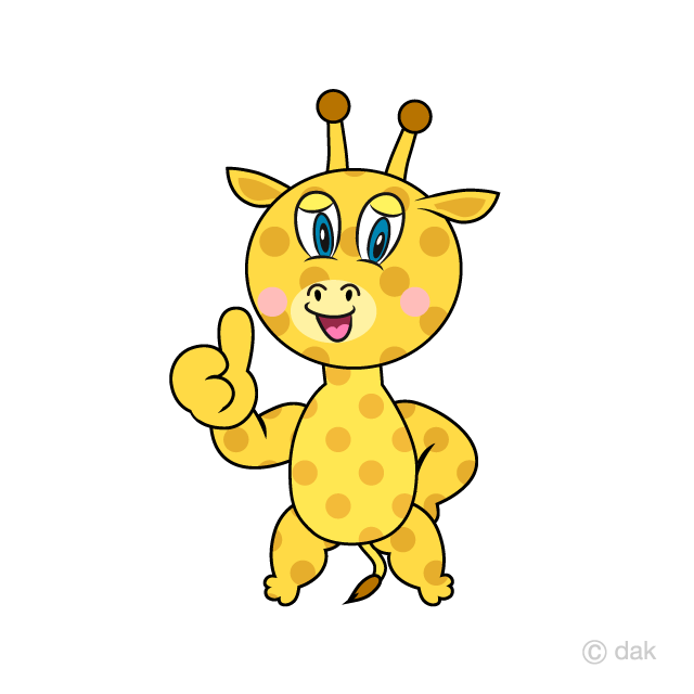 Thumbs up Giraffe