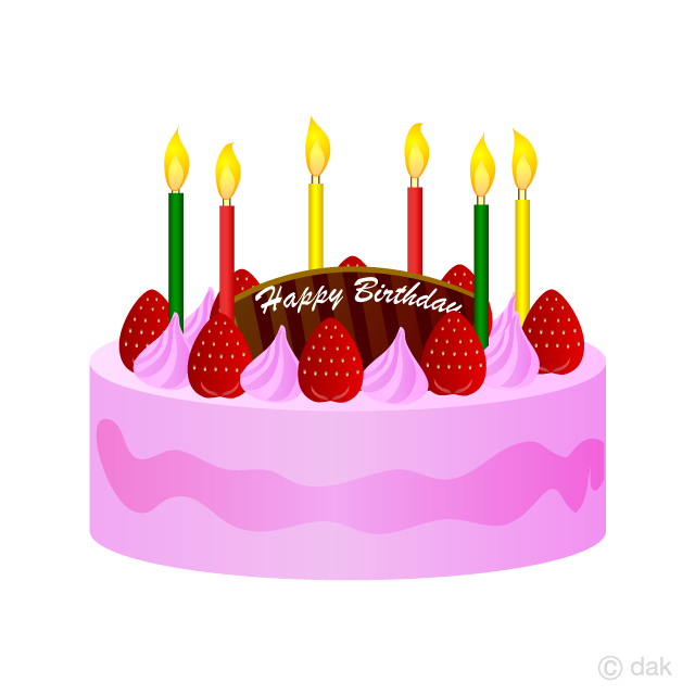 Strawberry Cream Birthday Cake