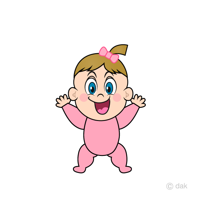 Sorprendente niña bebé