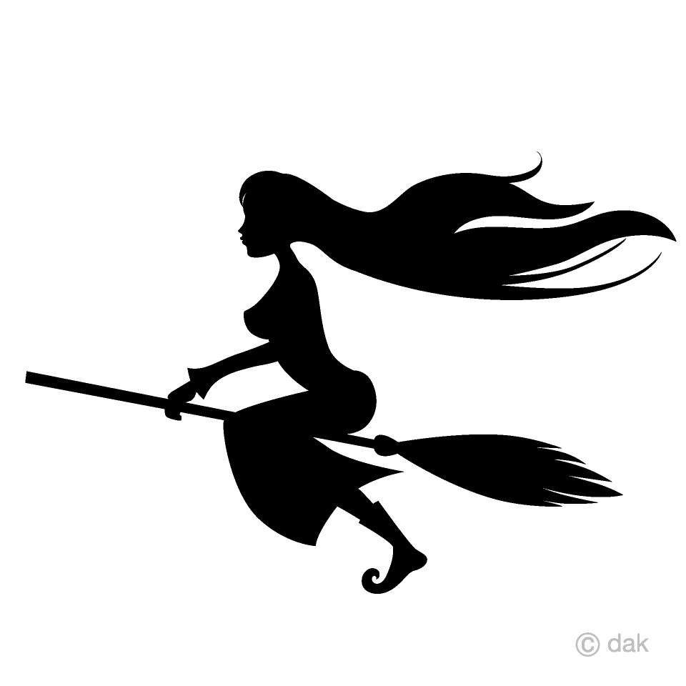 Flying Long Hair Witch