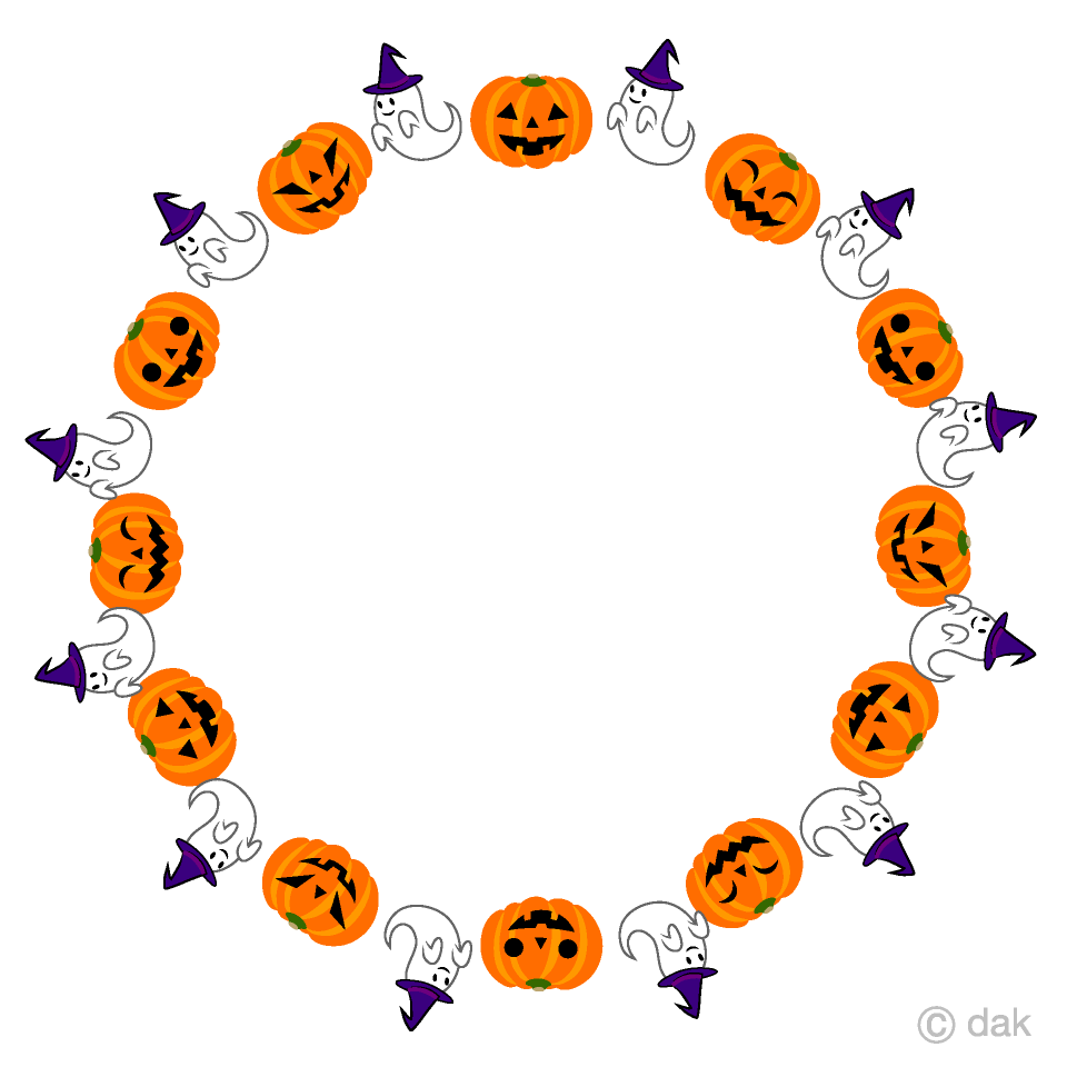 Guirnalda de fantasmas y calabazas