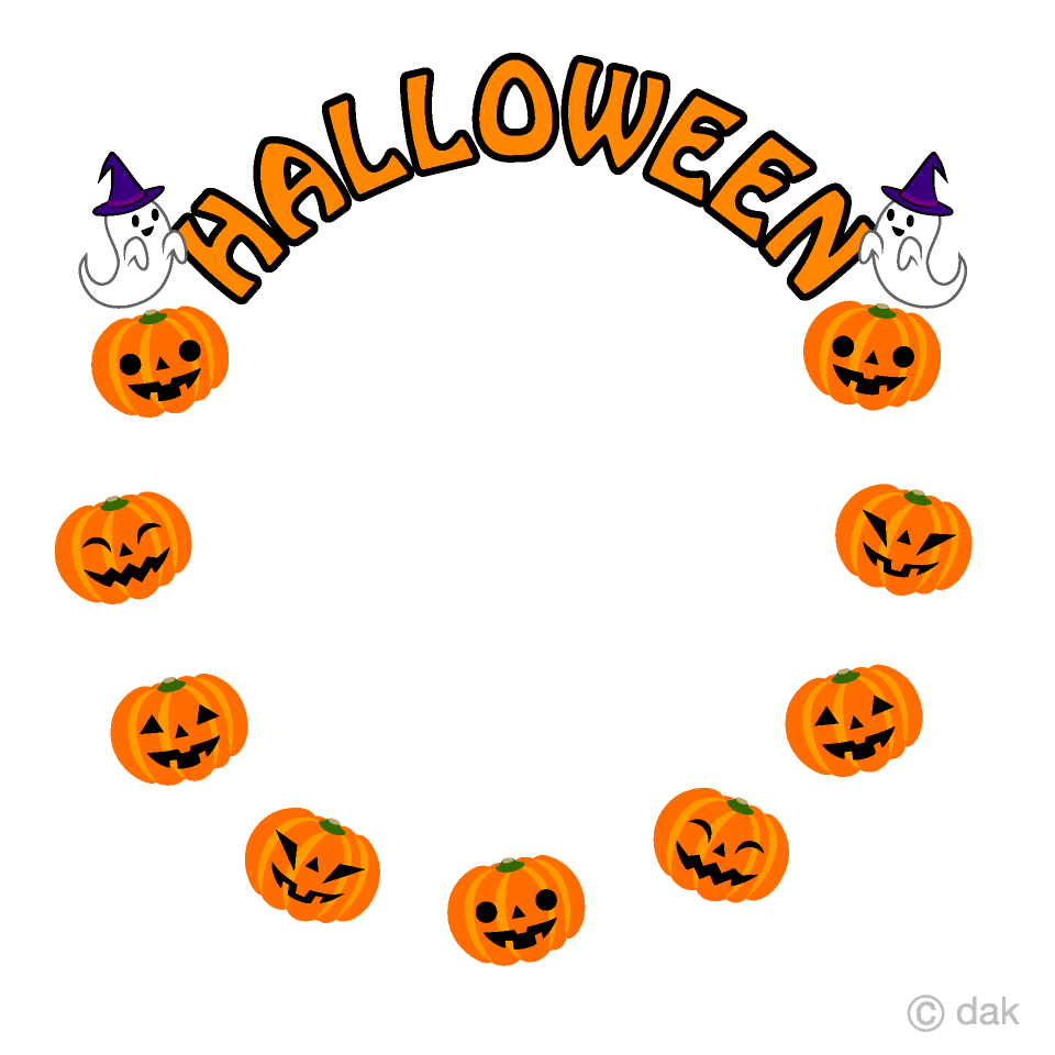 Halloween Pumpkin Circle