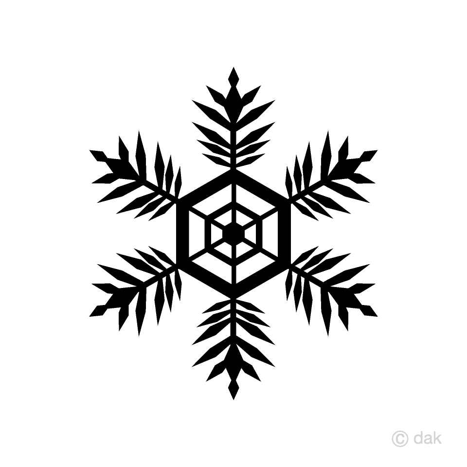 Silueta de copo de nieve
