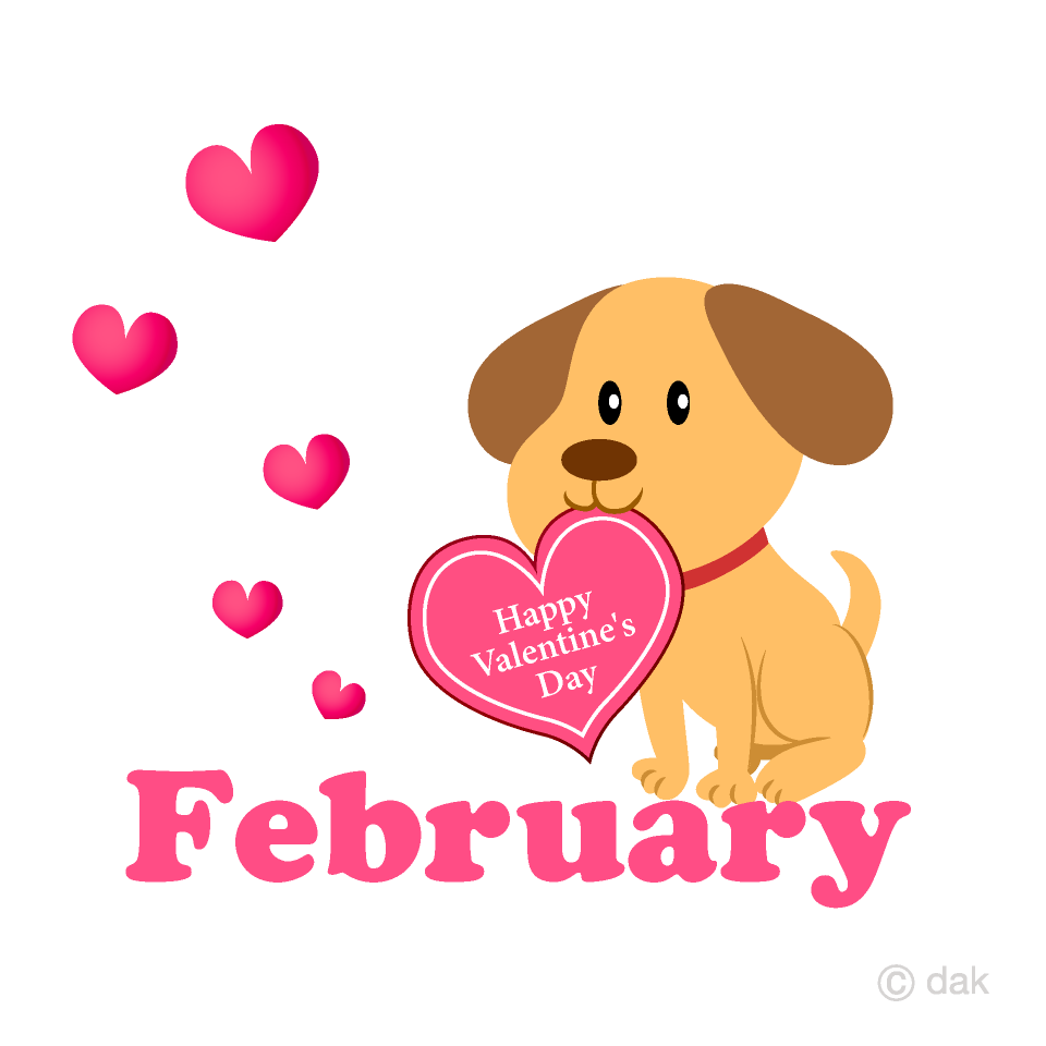Cute Dog Valentine February