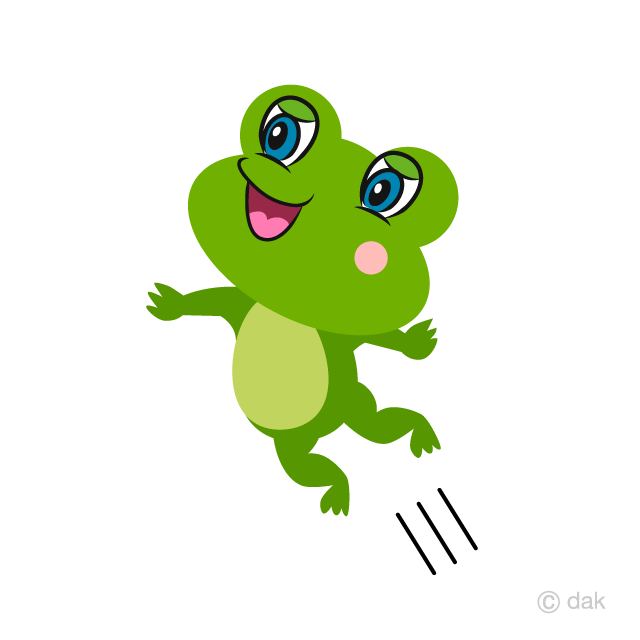 Cute Frog Jumping