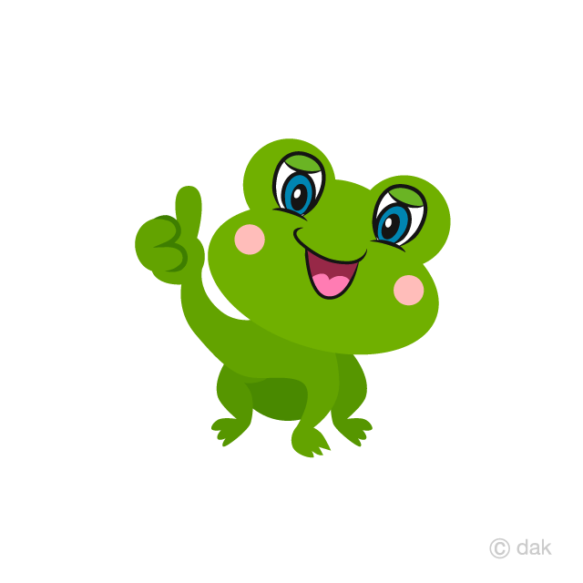 Cute Frog Thumbs up