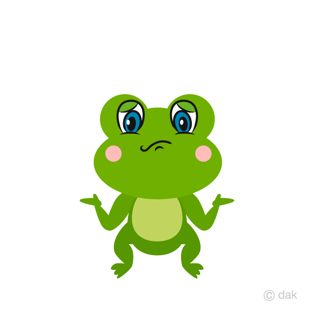 Cute Frog Troubled