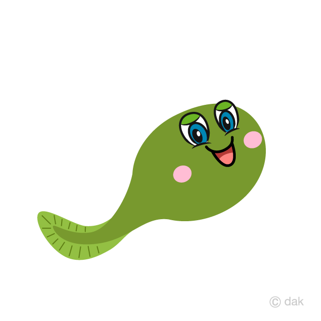 Cute Tadpole Laughing