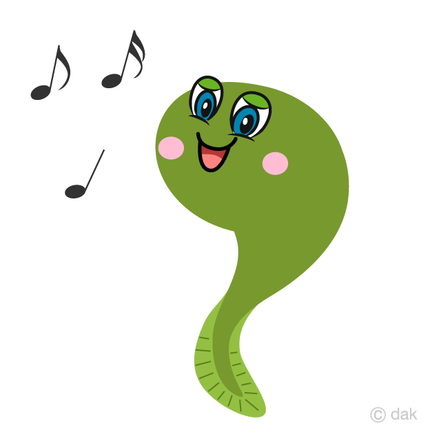 Cute Tadpole Singing