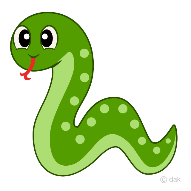 Polka Dot Green Snake Squiggly