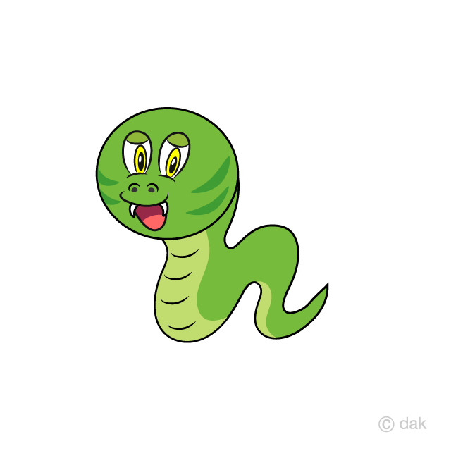 Cute Green Snake