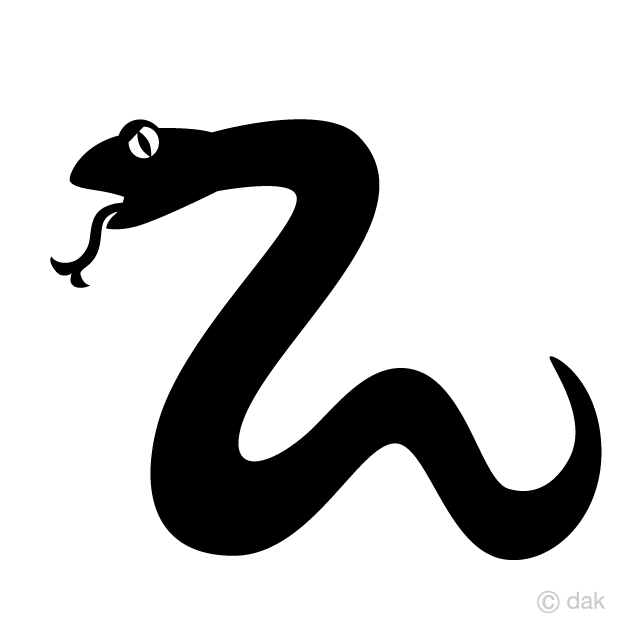 Snake Black and White