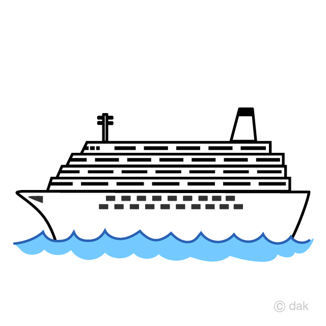Simple Large Cruise Ship