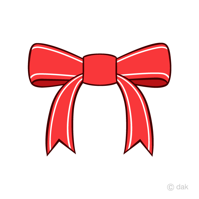 Red Bow with line