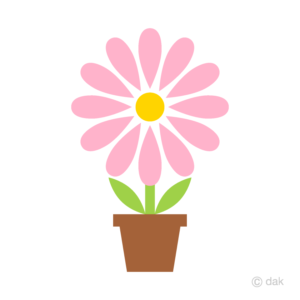 Cute Light Pink Potted Flower