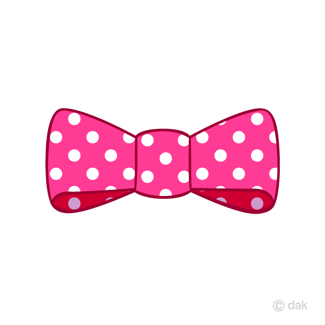 Pink Bowtie with dots