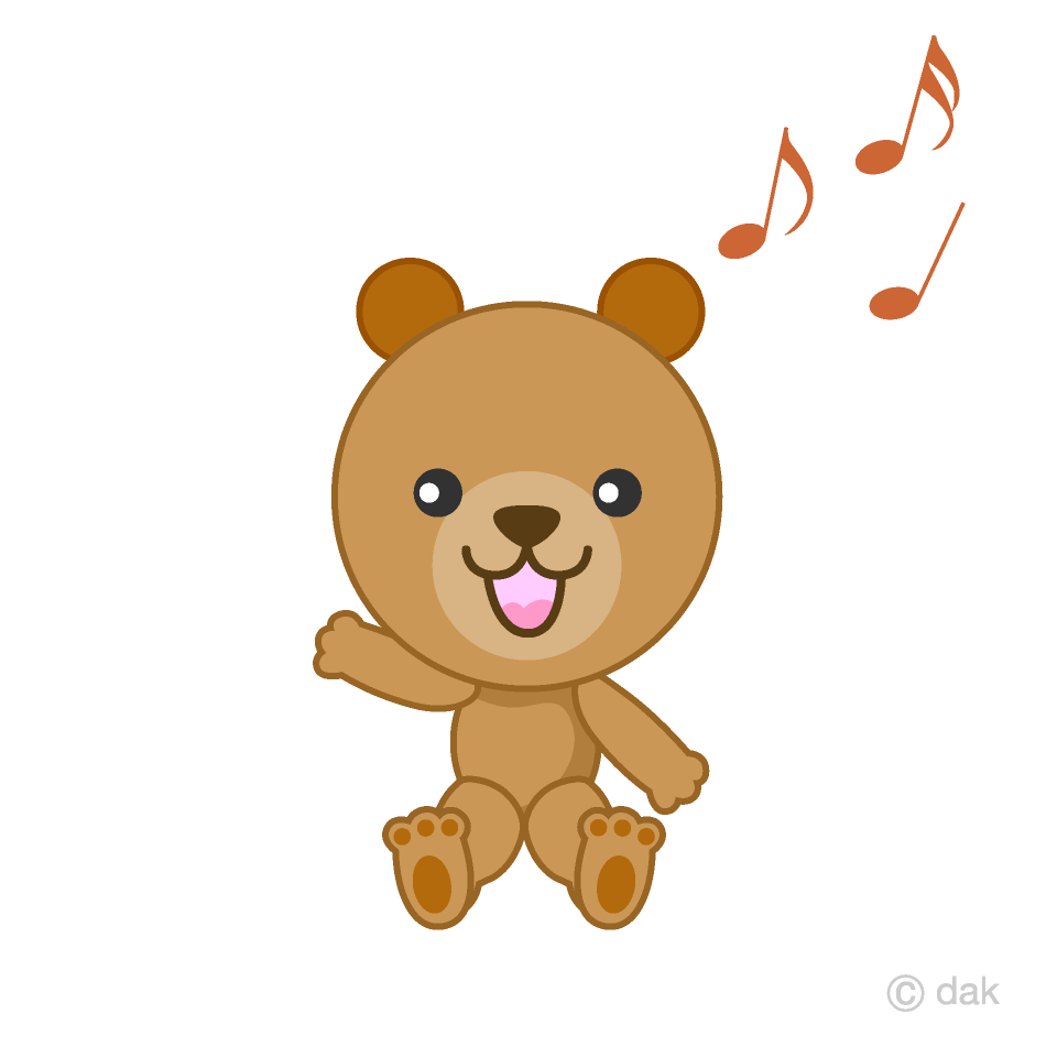 Oso lindo cantando