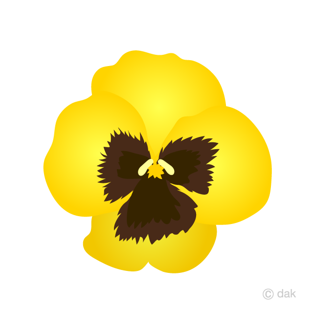 Flor de pensamiento amarillo