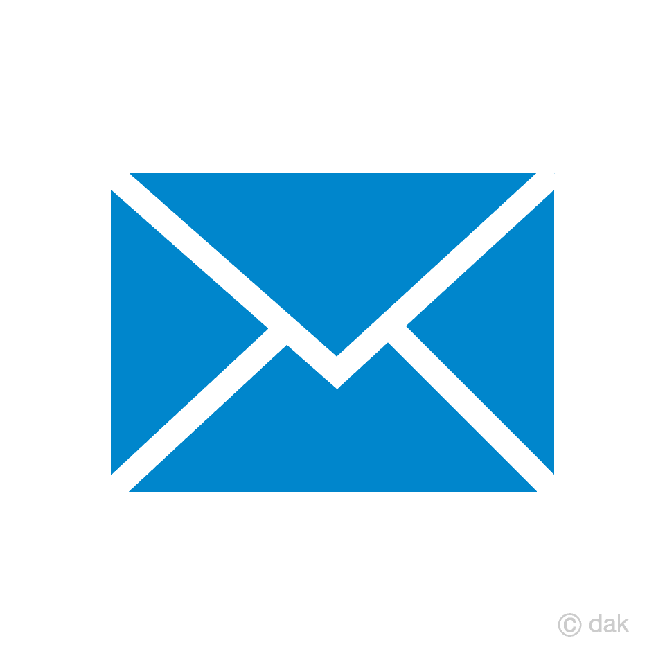 Icono de correo electrónico azul