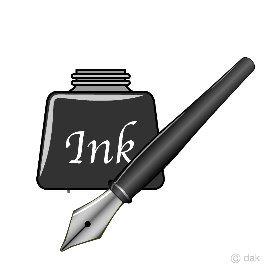 Tinta y bolígrafo