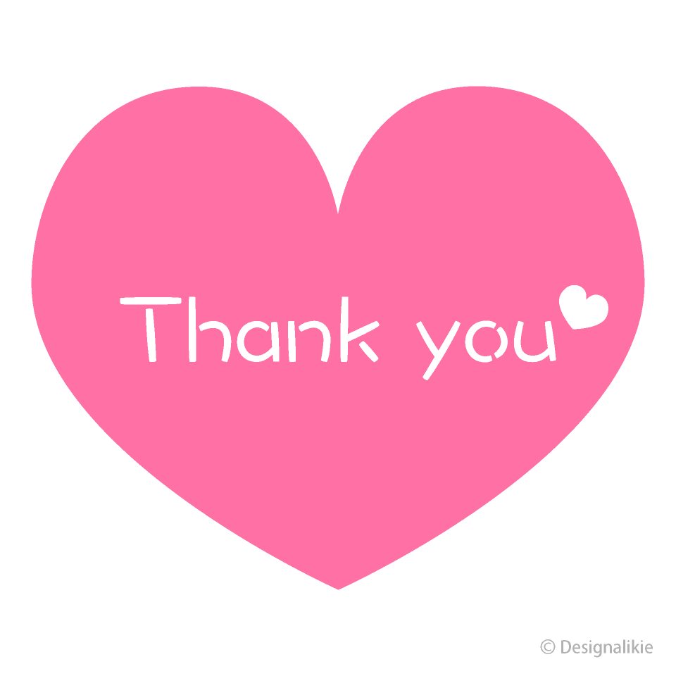Pink Heart Thank You