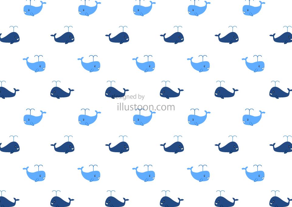Fondo de pantalla de patrón de ballenas lindo