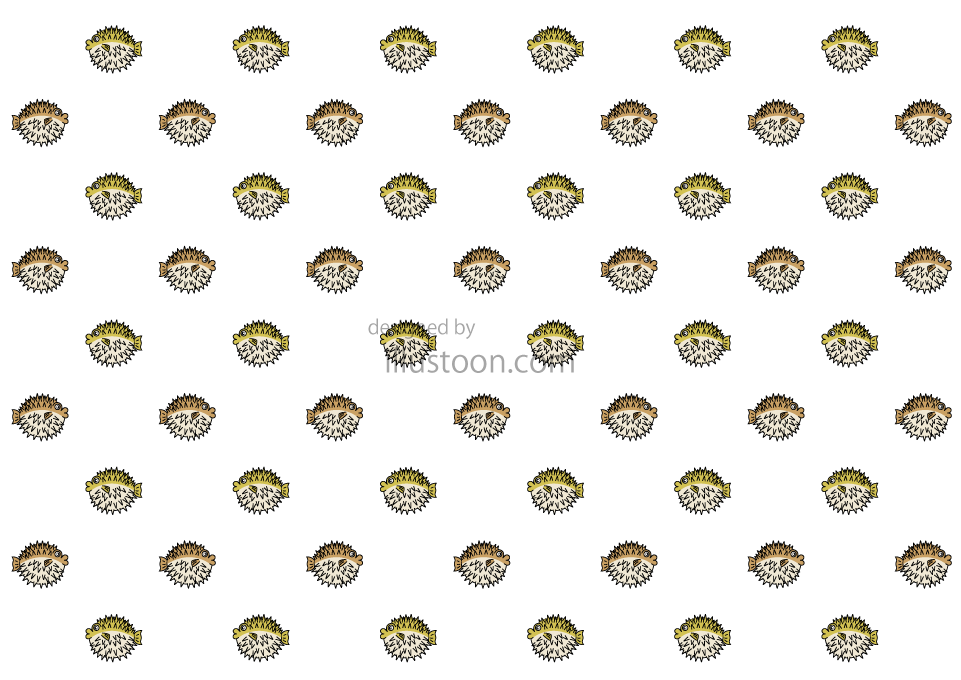 Fondo de pantalla de patrón de pez puercoespín