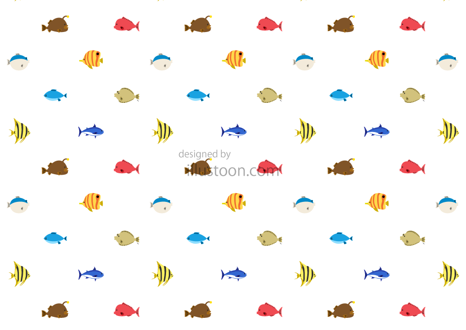 Fondo De Pantalla De Patrón De Pescado