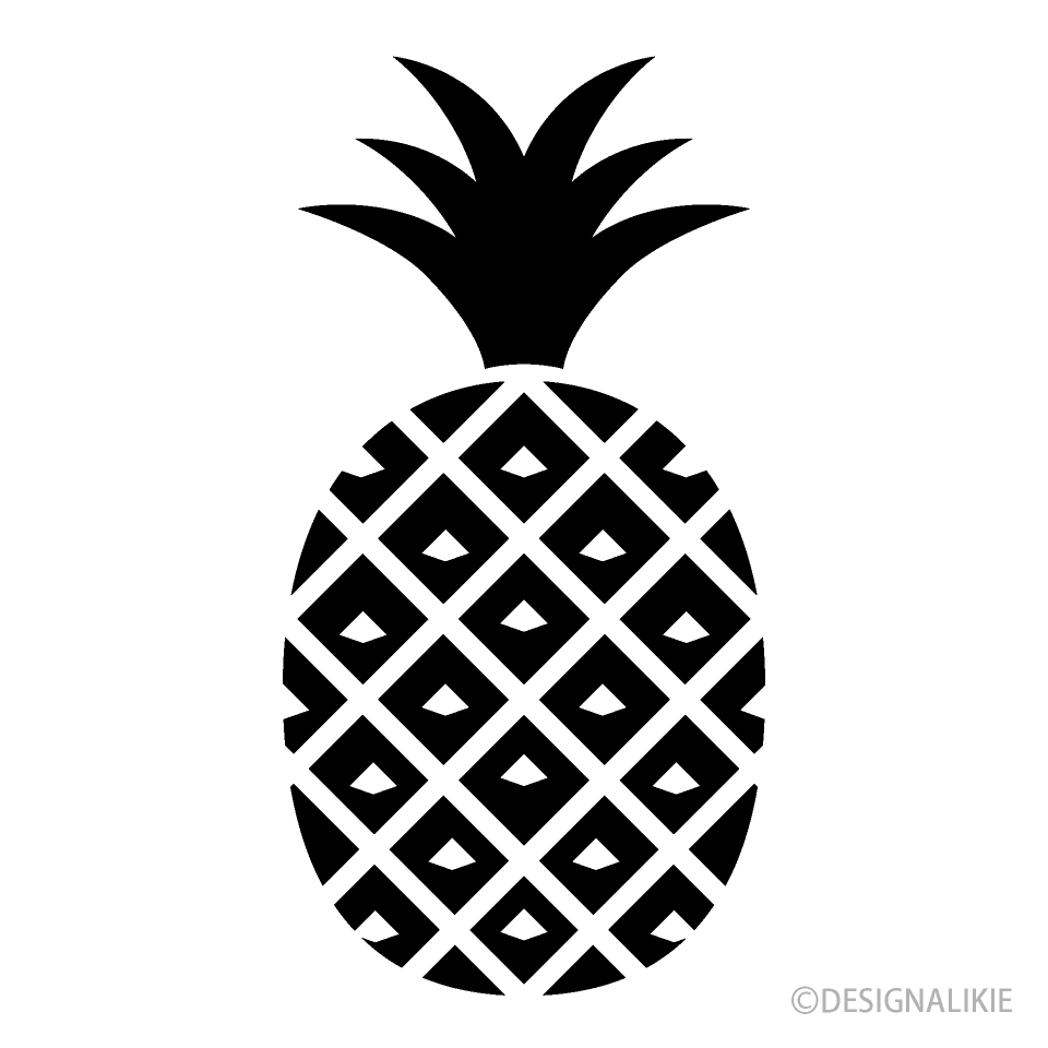 Black and White Pineapple