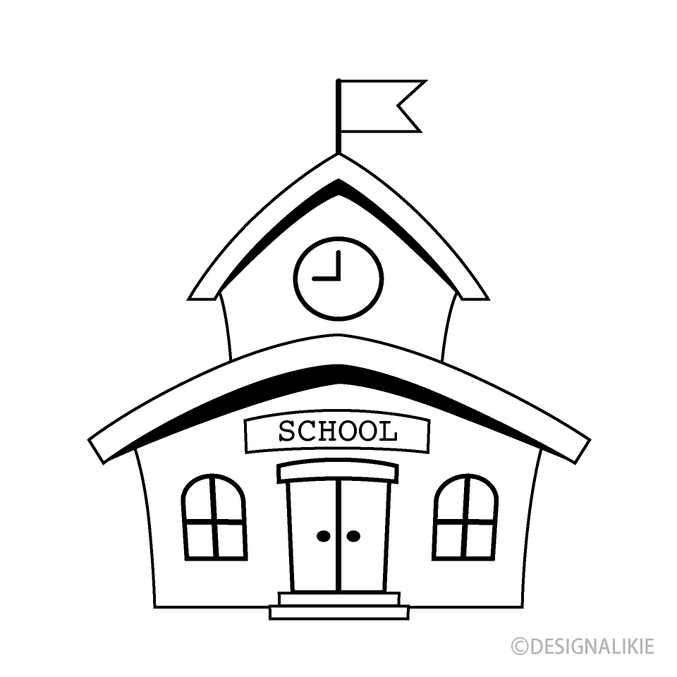 Escuela en blanco y negro