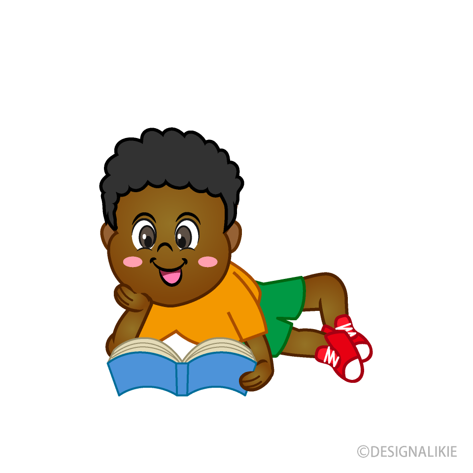 Kids Laying Down and Reading